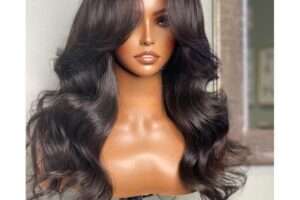 Curtain Bang Human Hair Wigs